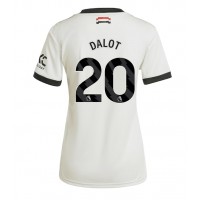 Manchester United Diogo Dalot #20 Replica Third Shirt Ladies 2024-25 Short Sleeve